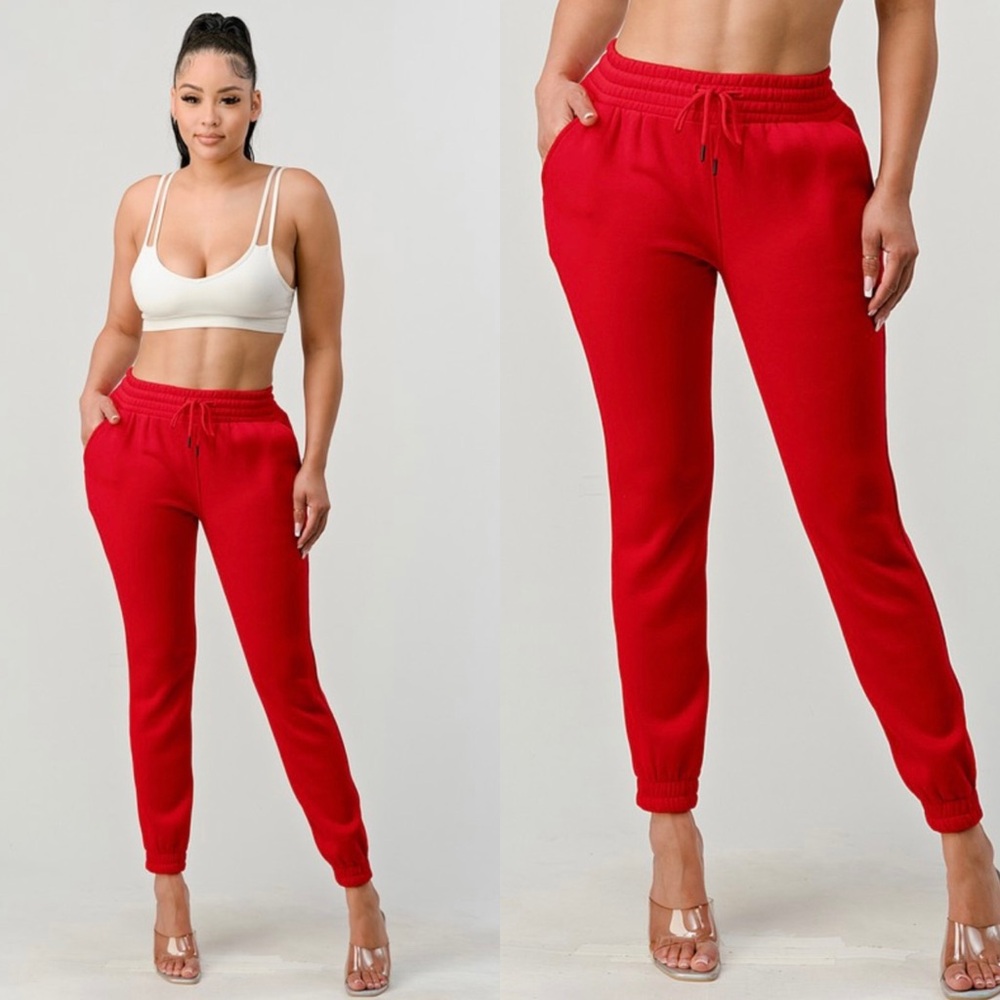 Thick fleece lined jogger sweatpants